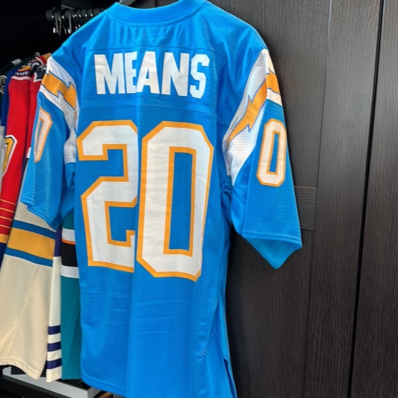 Natrone Means Los Angeles Chargers Mitchell & Ness Authentic Jersey - Large 44 - Picture 5 of 6